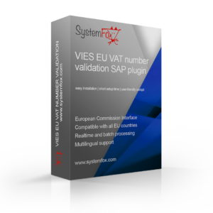 VIES EU VAT Number validation SAP plugin